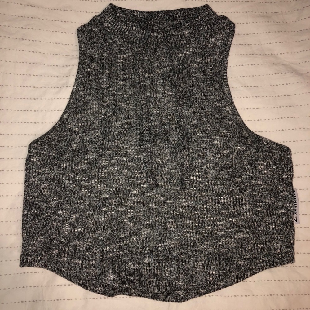 Gymshark Slounge crop top charcoal marl